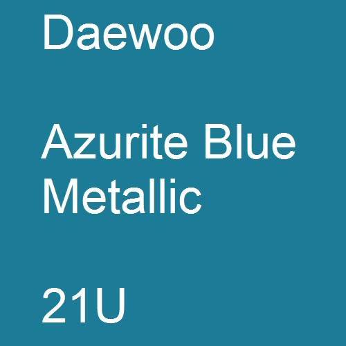 Daewoo, Azurite Blue Metallic, 21U.